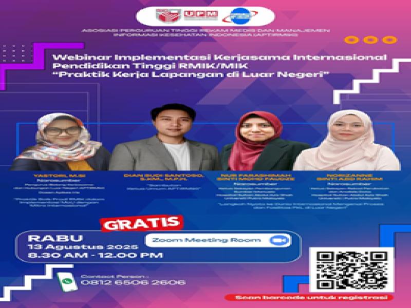 APTIRMIKI Gelar Webinar Implementasi Kerja Sama Internasional, Angkat Tema PKL di Luar Negeri